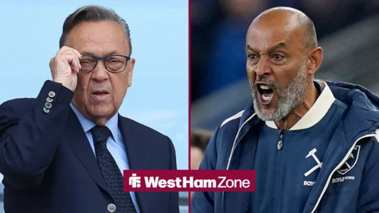 ESPN Report: West Ham Finalize Sack Date for Nuno Espírito Santo as Relegation Fears Intensify