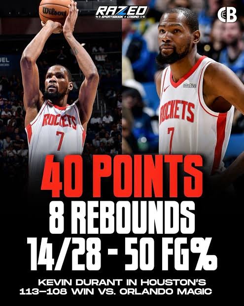 ESPN Report: Durant’s 40-Point Statement Sparks Comeback — And Rekindles the GOAT Debate