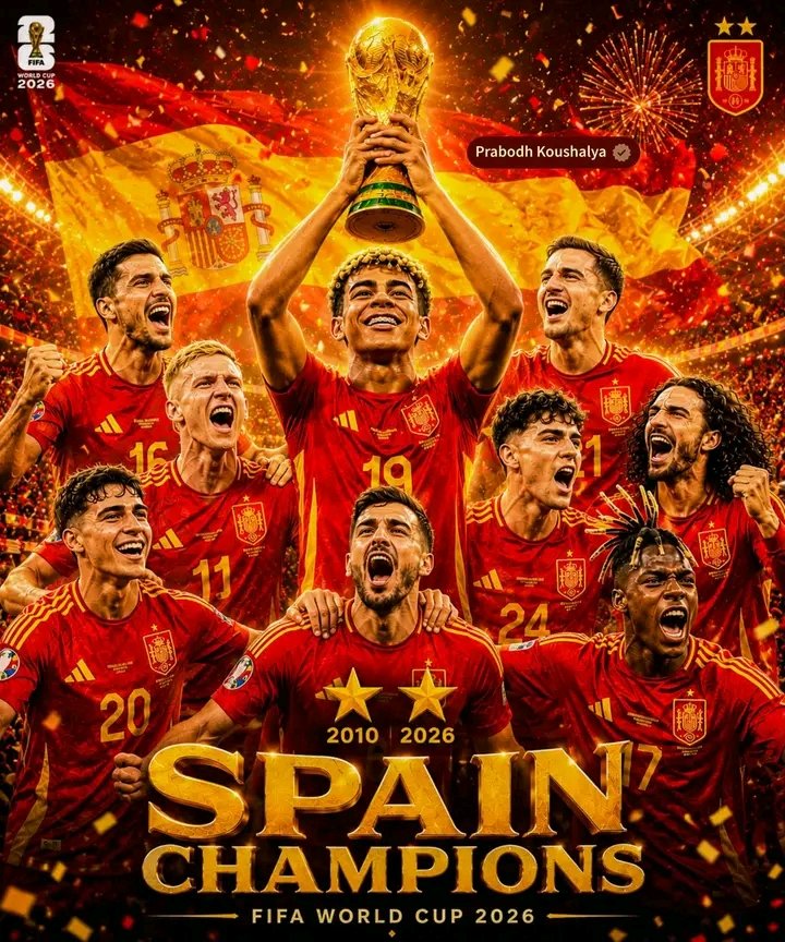 🏆 WORLD CHAMPIONS! Spain Make History Again as They Lift the 2026 FIFA World Cup Trophy! 🇪🇸🔥