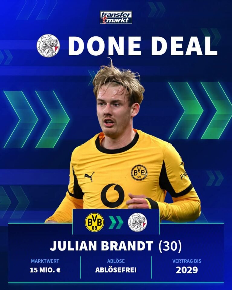 🚨 PERFEKTER DEAL: Julian Brandt hat seinen neuen Klub gefunden! 😯 Mehr Details 👇