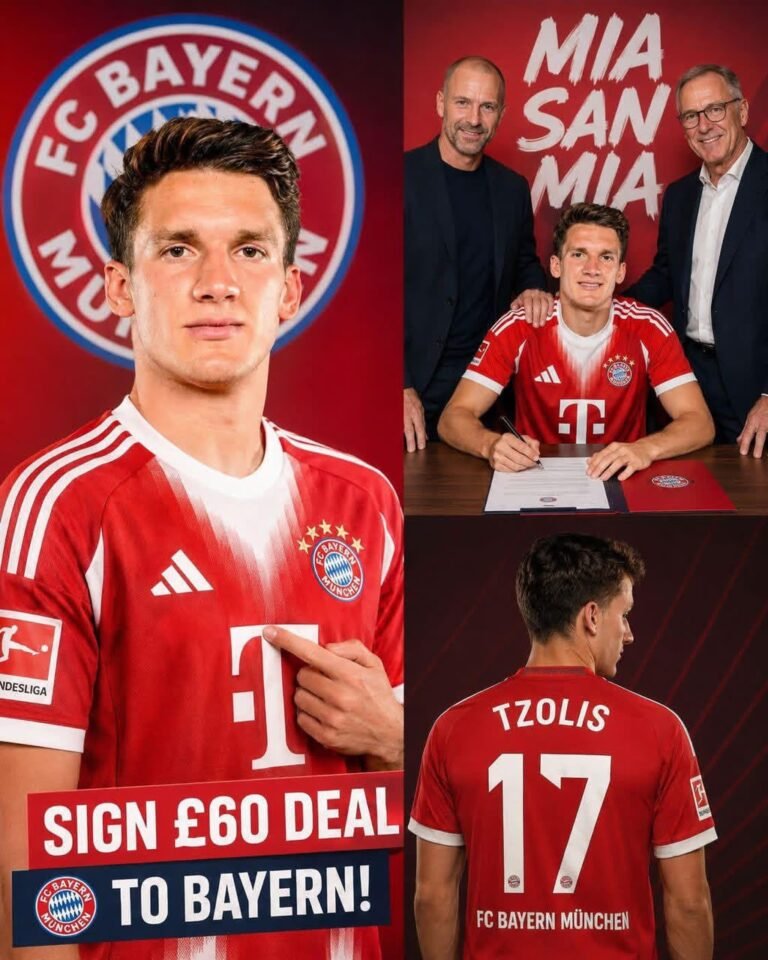 🚨Eilmeldung: Bayern München verpflichtet Christos Tzolis für sensationelle 60 Millionen Pfund mit einem Fünfjahresvertrag…