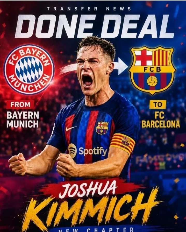 GERADE EBEN: Barcelona verpflichtet Joshua Kimmich vom FC Bayern München – Sensation auf dem Transfermarkt
