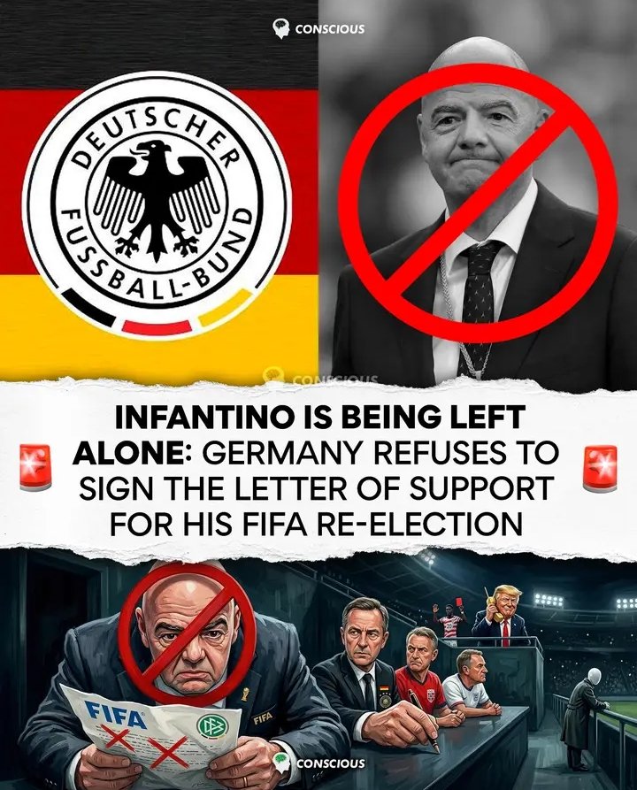 INFANTINO WIRD IM STICH GELASSEN: DEUTSCHLAND VERWEIGERT DIE UNTERSCHRIFT UNTER DEN UNTERSTÜTZUNGSBRIEF FÜR SEINE FIFA-WIEDERWAHL
