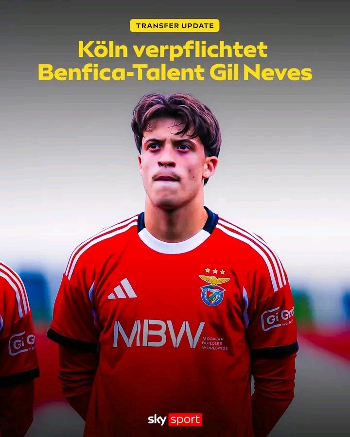 EILMELDUNG: 1. FC Köln verpflichtet Gil Neves – Portugiesisches Mittelfeldtalent unterschreibt bis 2029