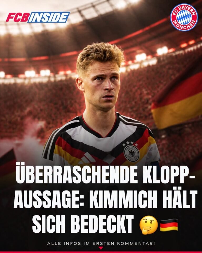🚨💥 Nach Klopp-Aussage: Bayern-Star Kimmich hält sich bedeckt
