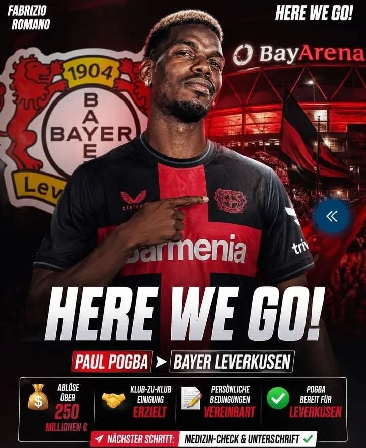 🚨 BREAKING: PAUL POGBA ZU BAYER LEVERKUSEN?! 🔴⚫