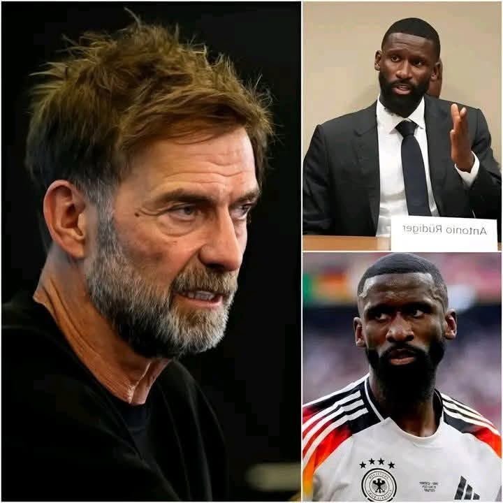🚨 SCHOCK IM DFB: „UNTER DIESEM TRAINER WERDE ICH KEIN SPIEL MEHR FÜR DEUTSCHLAND MACHEN!“ Antonio Rüdiger soll nach der Ernennung von Jürgen Klopp mit einer schockierenden Reaktion für Aufsehen gesorgt haben und sogar einen Rücktritt aus der Nationalmannschaft in Betracht ziehen. Nach übereinstimmenden Berichten zweifelt der Abwehrstar offen daran, dass Klopp die DFB-Elf wieder an die Weltspitze führen kann, und kritisiert insbesondere die geplante taktische Ausrichtung, die ihn zu sehr an Argentinien erinnere. Noch mehr Wirbel löste jedoch Rüdigers angeblich letzte Botschaft an den DFB aus – ein Satz, der hinter verschlossenen Türen gefallen sein soll und nun für heftige Spekulationen im deutschen Fußball sorgt…