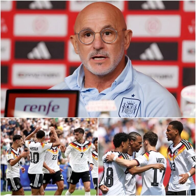 EILMELDUNG: „WENN ICH DEUTSCHLAND TRAINIEREN WÄRE, WÄRE ER DER ERSTE, DER AUS DER NATIONALMANNSCHAFT GEFALLEN WÜRDE!“ – Spaniens Nationaltrainer Luis de la Fuente sorgte mit seinen deutlichen Kommentaren zur jüngsten Leistung der deutschen Nationalmannschaft für Aufsehen. Er scheute sich nicht, einen Starspieler namentlich zu nennen, der mit unbeständigen Leistungen enttäuscht und dem Gegner zu viele gefährliche Torchancen ermöglicht hat. Laut de la Fuente beeinträchtigen die Schwächen in der Spielweise dieses Spielers nicht nur die Defensivarbeit, sondern stören auch ständig die gesamte taktische Struktur und erschweren es Deutschland, die Kontrolle über das Spiel zu behalten…