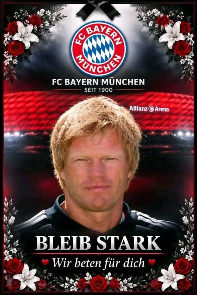 Ganz Bayern steht hinter Oliver Kahn. Fans versammeln sich mit Kerzen, Gebeten und Botschaften der Hoffnung und Unterstützung für die Legende, die den FC Bayern München mit Führungsstärke, Disziplin und historischem Erfolg geprägt hat. Ein Anführer. Ein Stratege. Ein prägender Teil der Vereinsgeschichte. Seine außergewöhnlichen Leistungen und sein Vermächtnis werden von Generationen von Bayern-Fans tief geschätzt. In dieser bewegenden Zeit zeigt die gesamte rot-weiße Familie ihre Verbundenheit und ihren Respekt für eine der größten Vereinslegenden, die der FC Bayern München je hatte. Gemeinsam senden Fans, ehemalige Spieler und….
