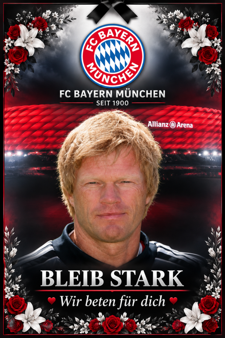 Ganz Bayern steht hinter Oliver Kahn. ❤️🤍 Fans versammeln sich mit Kerzen, Gebeten und Botschaften der Hoffnung und Unterstützung für die Legende, die den FC Bayern München mit Führungsstärke, Disziplin und historischem Erfolg geprägt hat. Ein Anführer. Ein Stratege. Ein prägender Teil der Vereinsgeschichte. Seine außergewöhnlichen Leistungen und sein Vermächtnis werden von Generationen von Bayern-Fans tief geschätzt. In dieser bewegenden Zeit zeigt die gesamte rot-weiße Familie ihre Verbundenheit und ihren Respekt für eine der größten Vereinslegenden, die der FC Bayern München je hatte. Gemeinsam senden Fans, ehemalige Spieler und Weggefährten eine klare Botschaft: Du bist nicht allein, Oliver. Ganz München steht an deiner Seite. ❤️🤍